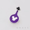 HALLOWEEN MAGIC POTION FLASK BOTTLE 316L SURGICAL STEEL THREADLESS PUSH-PIN LABRET SET